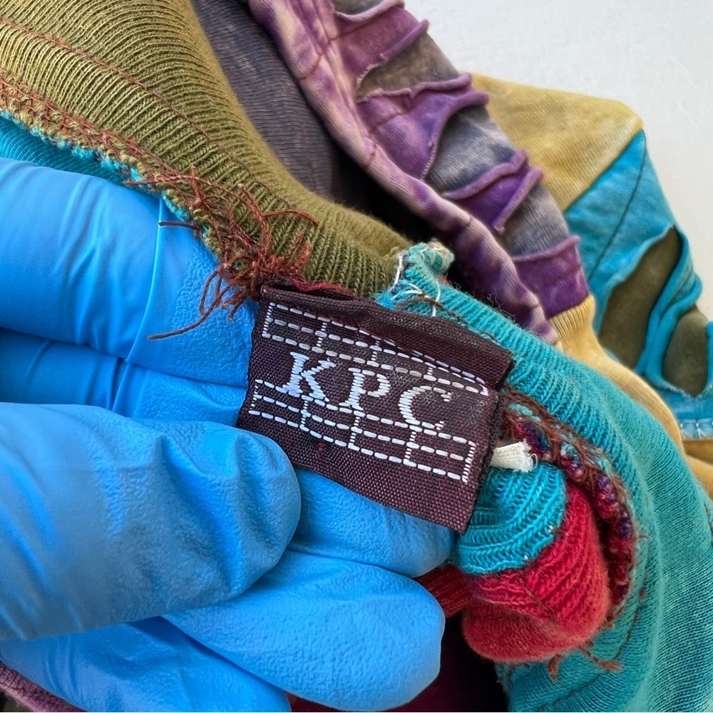 KPC Boho Colorful Patchwork Hooded Jacket Women’s Size Large - Picture 7 of 9